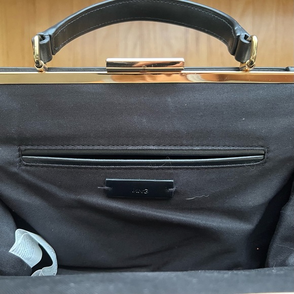 Mango MNG black and gold clasp bag - Picture 5 of 5